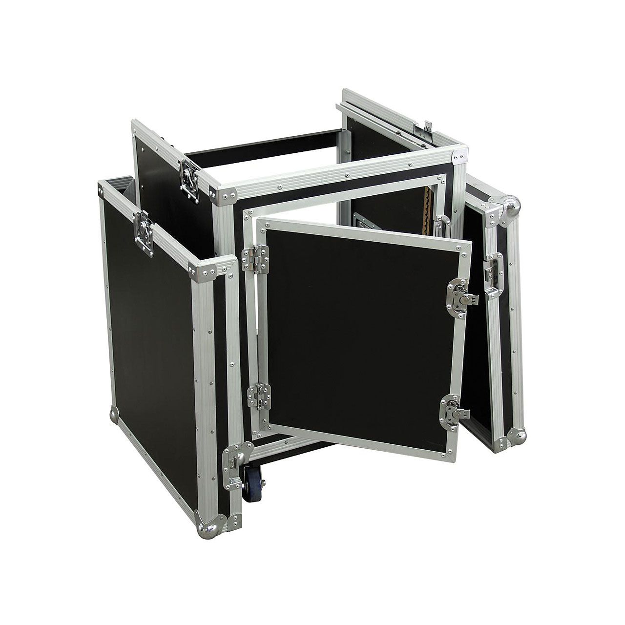 ROADINGER Spezial-Kombi-Case Profi, 8HE mit Rollen