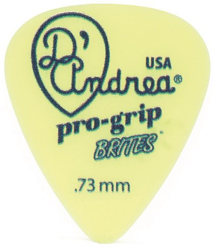 Pro-Grip Brites Picks - 351 Shape (RPGB351 .73MD), 72 pcs Refill Bag, 0.73 mm, Yellow