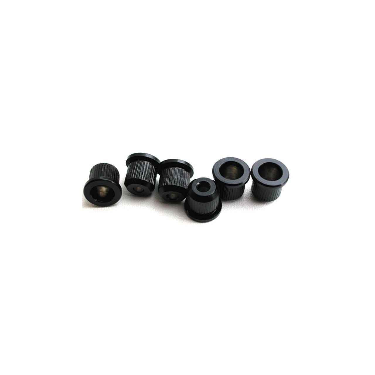 HW45B Saitenbuchsen, schwarz (6 Stück)