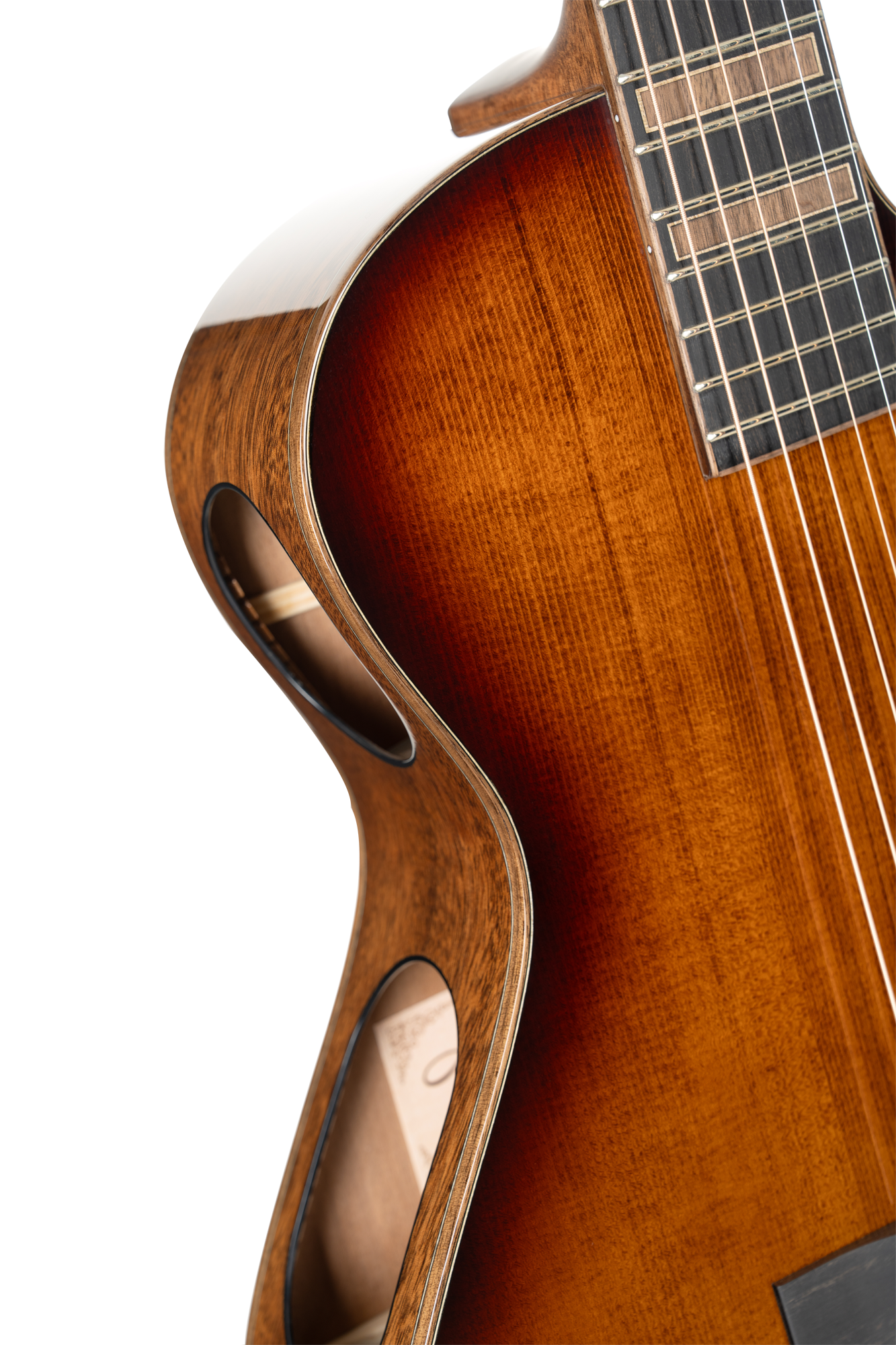 Modern Black Tobacco Sunburst Westerngitarre