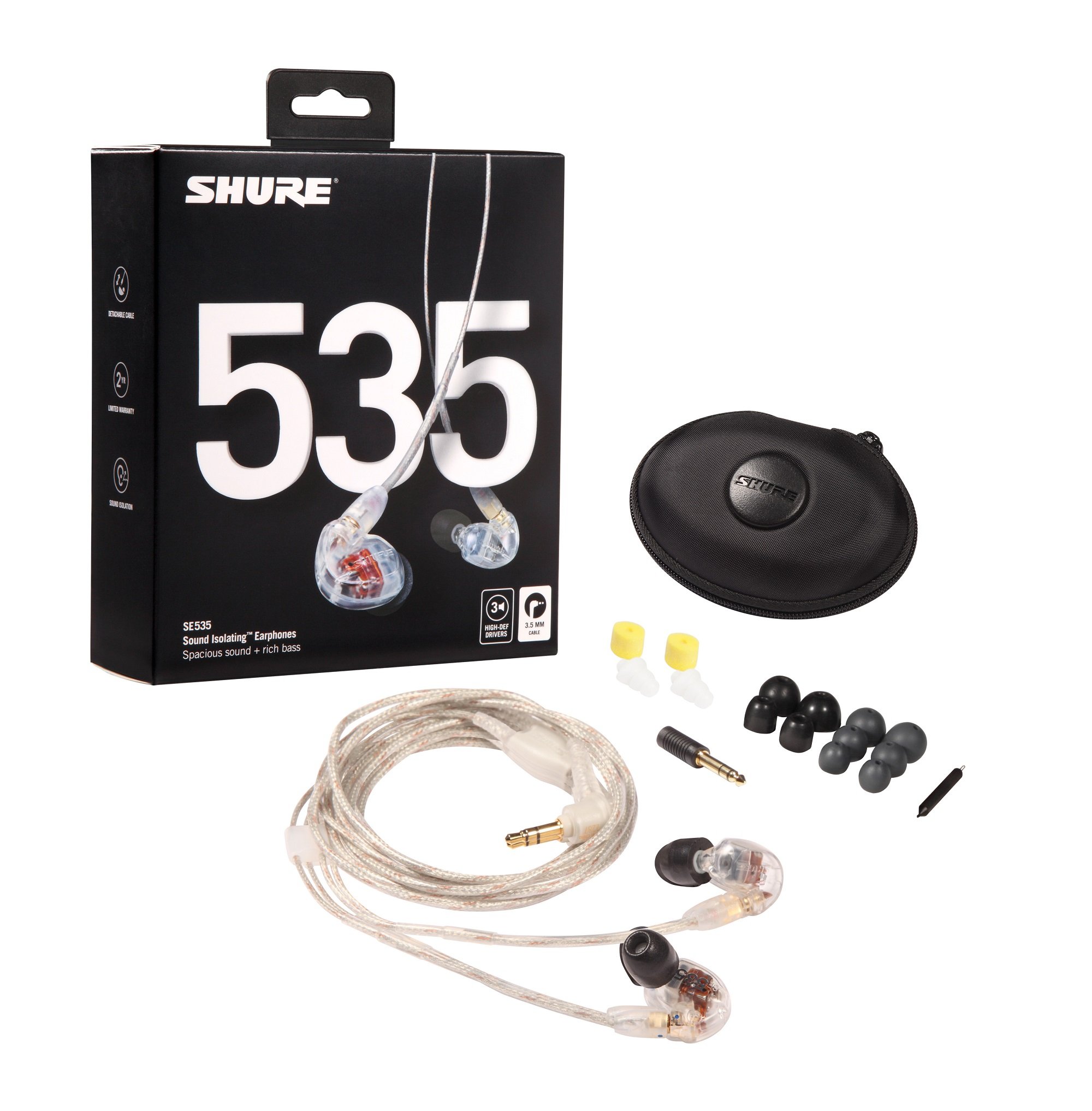 SE535-CL In-Ear-Earphone Clear
