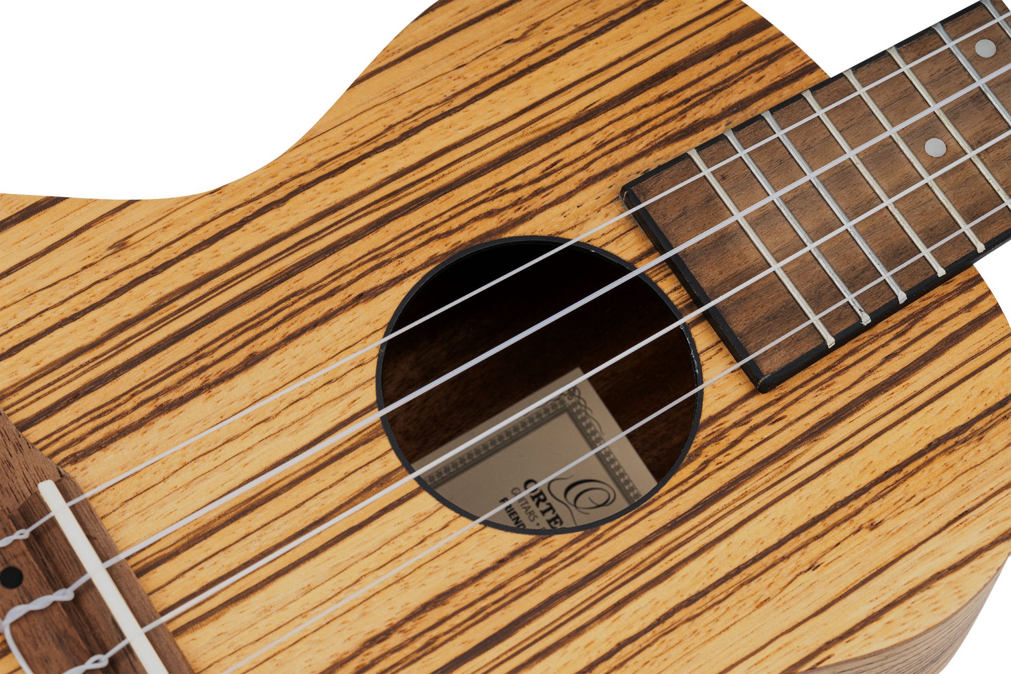 Timber Ukulele Natur Zebraholz inkl. Tasche