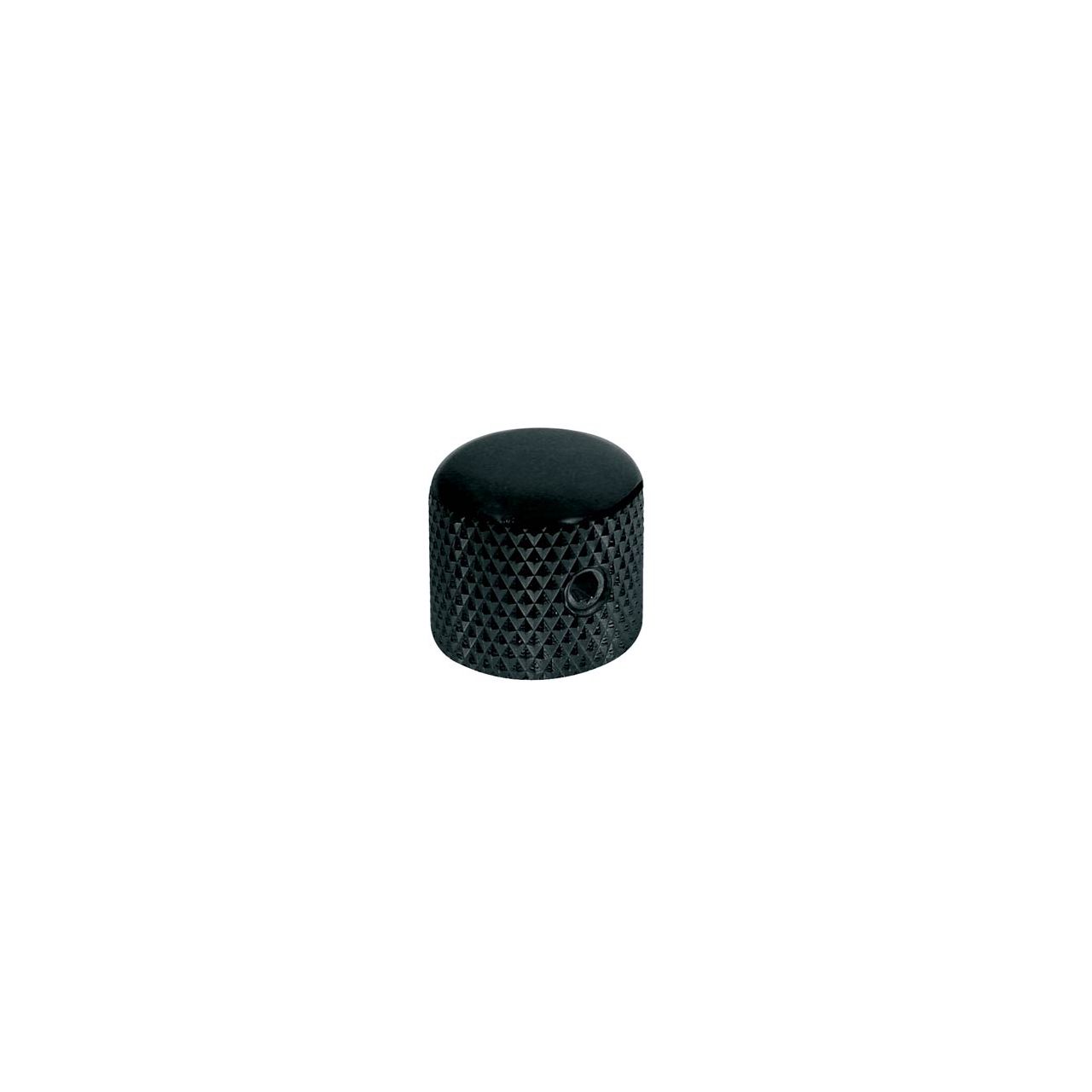 Potiknopf, Dome Knob, Metall, schwarz