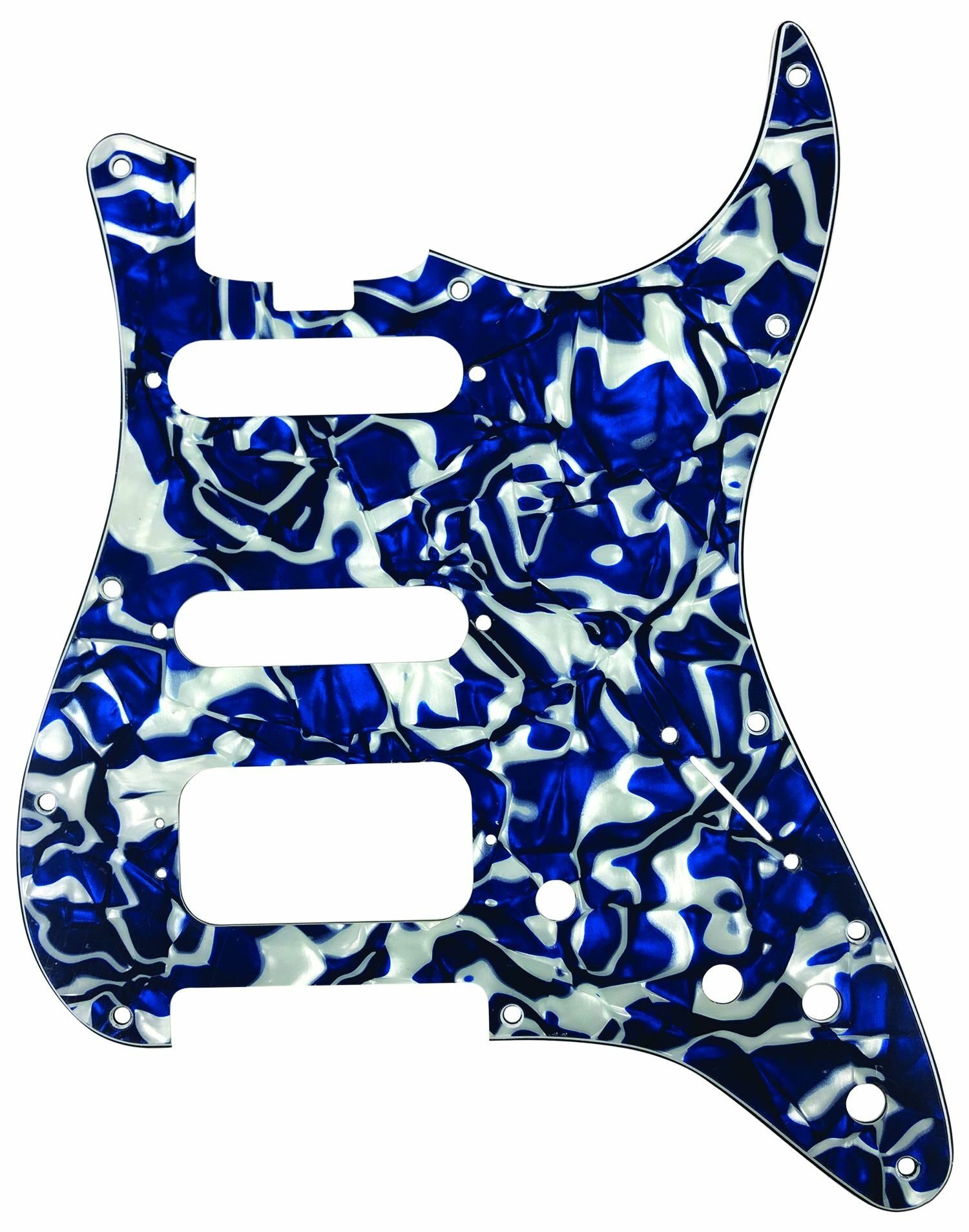 ST-Style HSS Pickguard (DPP ST BSP HSS), Blue Swirl Pearl