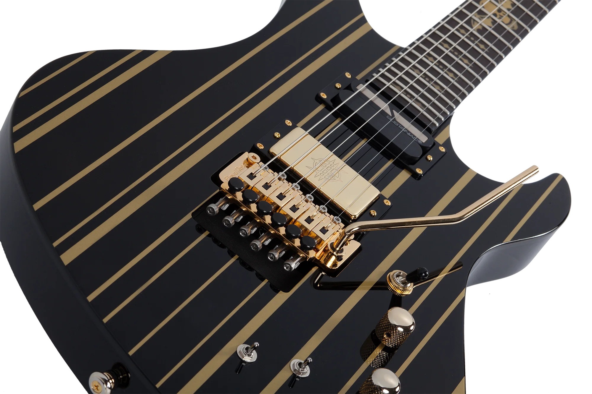 Synyster Gates Custom S Black/Gold Stripes E-Gitarre