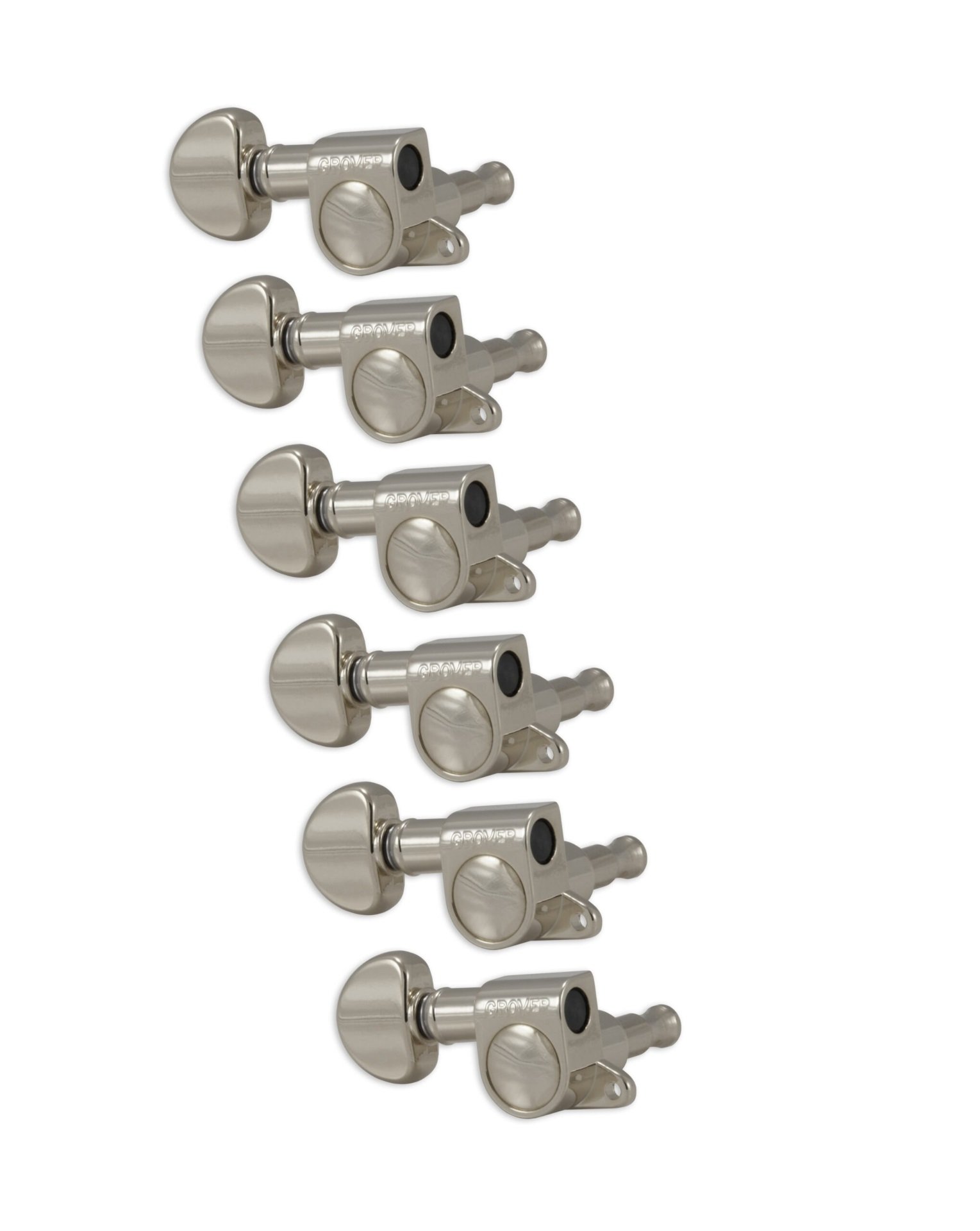 205NL6 Mini Rotomatics with Round Button - Guitar Machine Heads, 6-in-Line, Lefthand, Treble Side (R