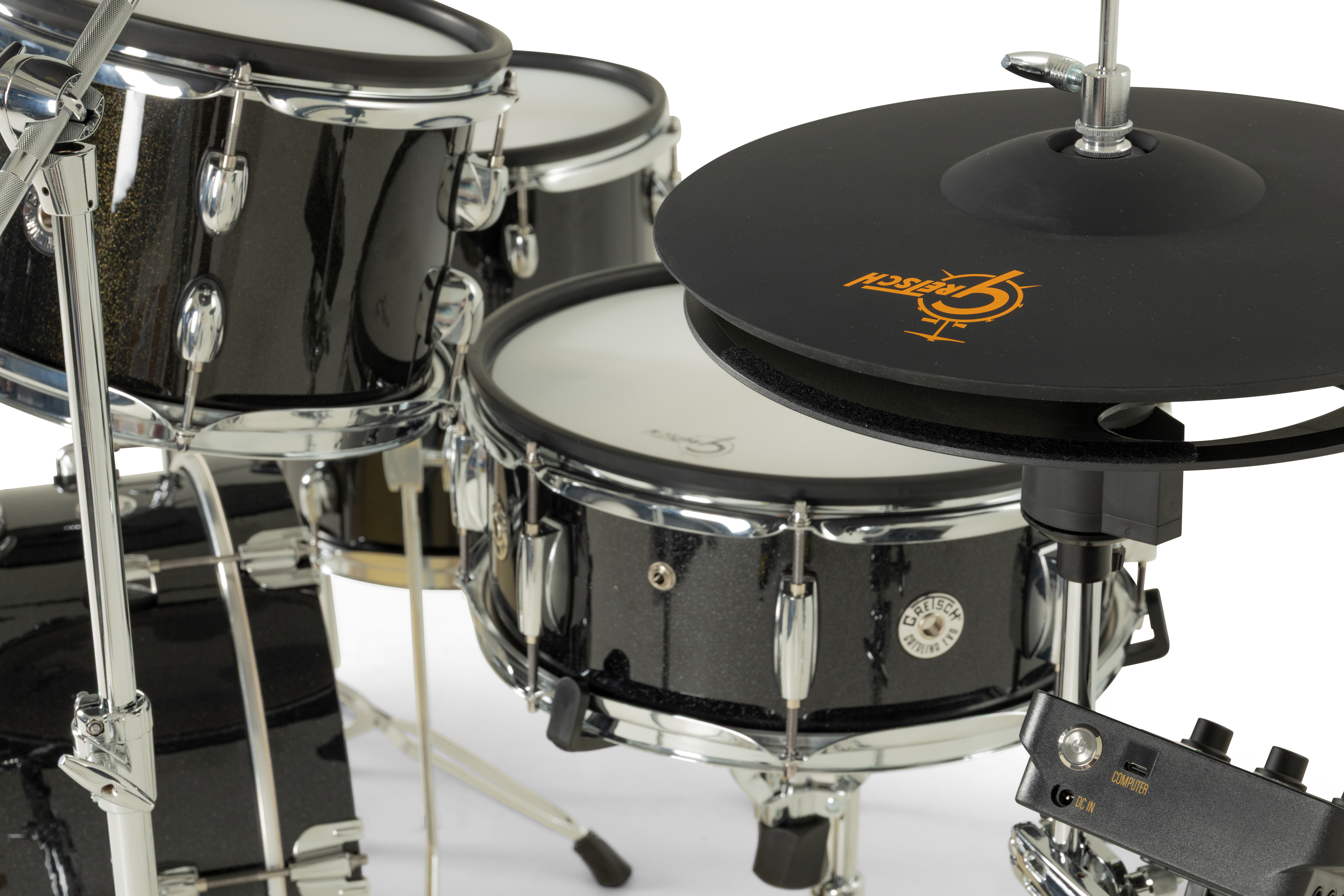 Catalina Evo 4pc Drumset Black Sparkle