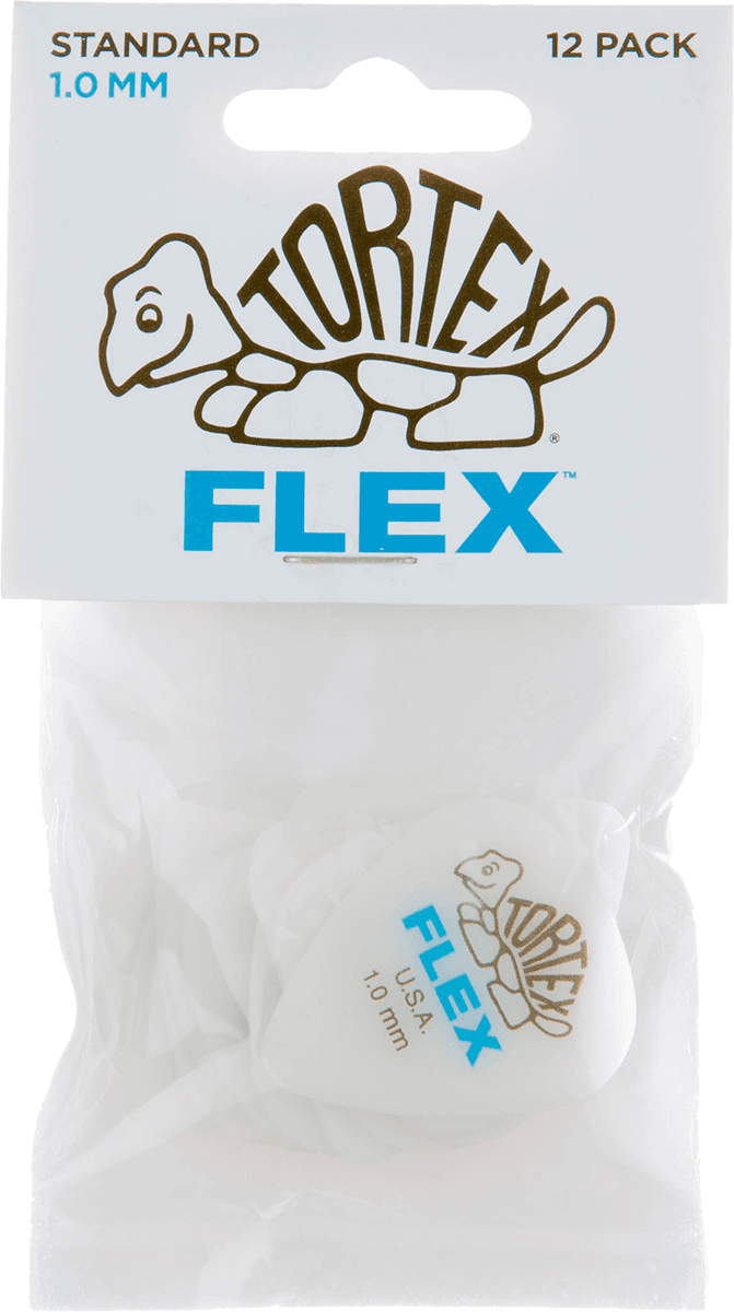 Tortex Flex Picks, Player's Pack, 12 pcs, white, 1.00 mm