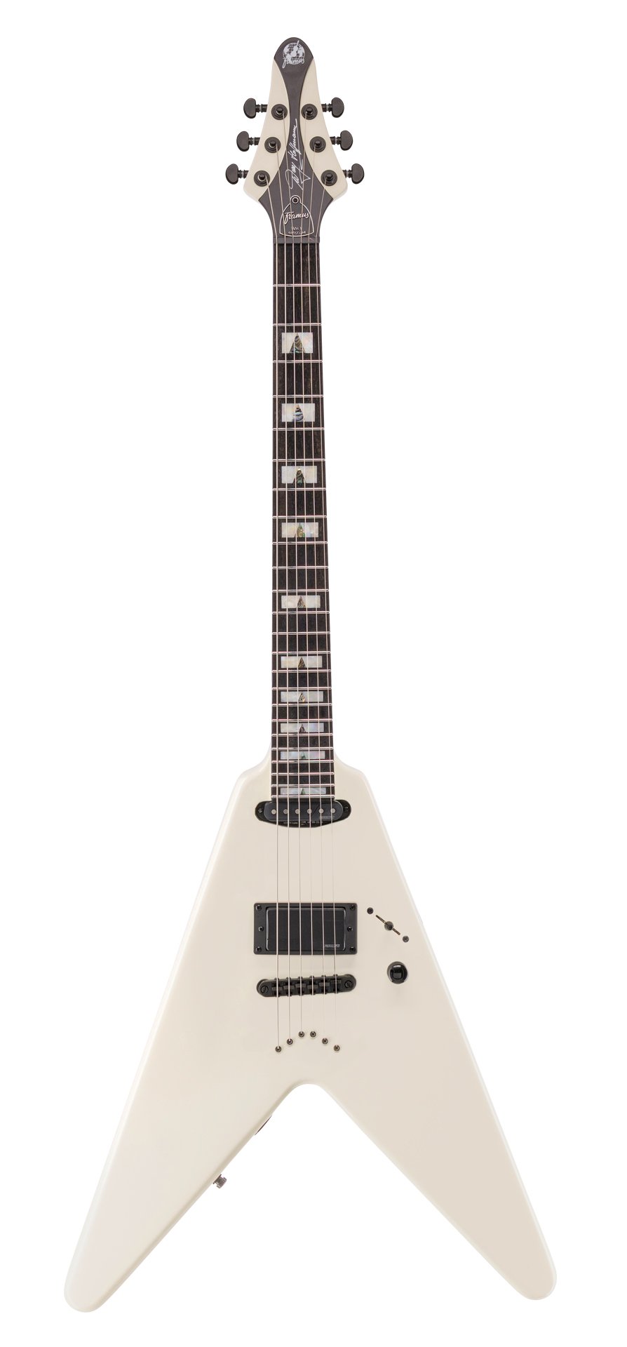 Artist Line Shark WH-1 - Solid Creme White High Polish E-Gitarre
