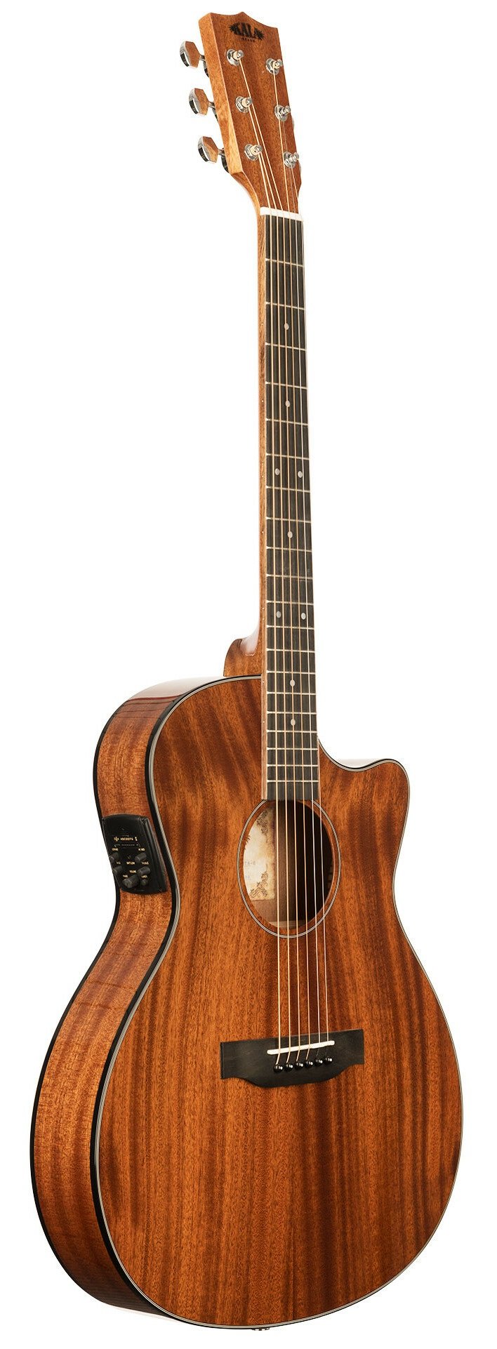 KALA KA-GTR-MTS-E - Solid Mahogany Thinline Steel Guitar, with Bag