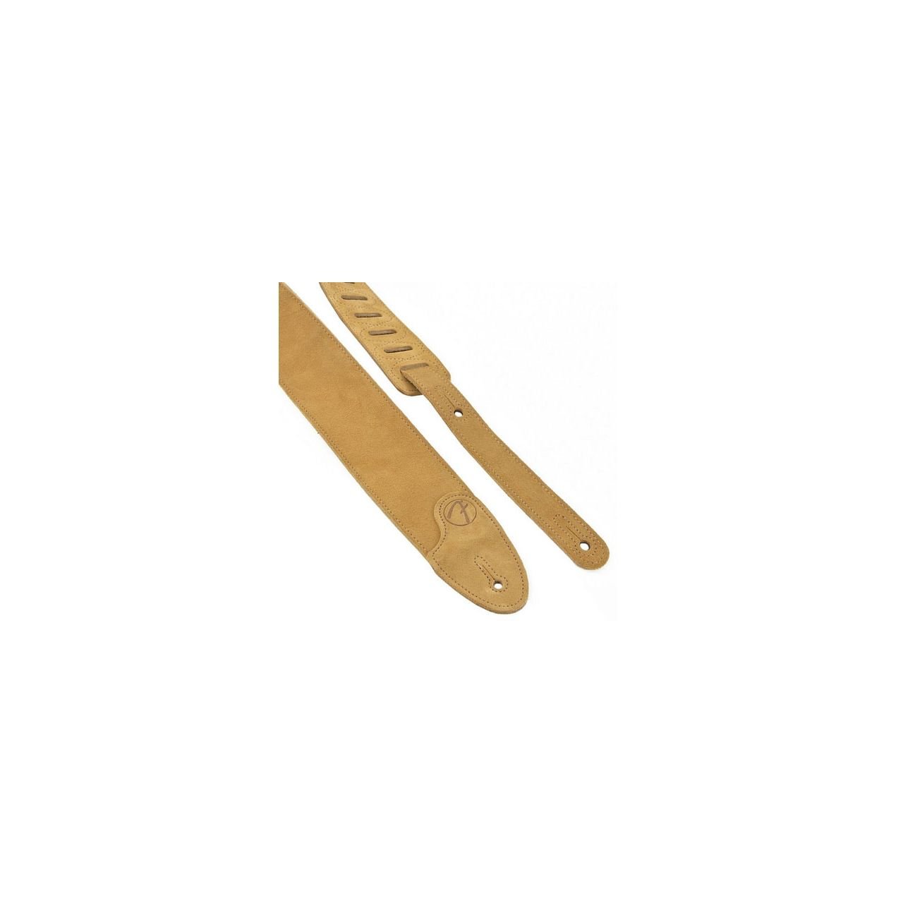 2.5" Suede Guitar Strap - Tan