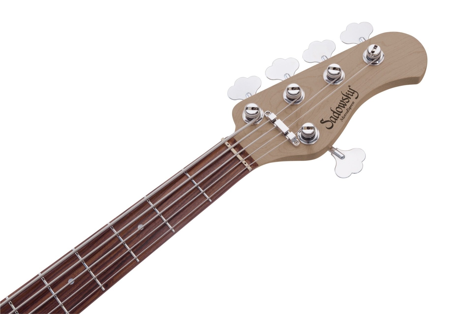 MetroExpress 21-Fret Hybrid P/J Bass, Morado Fingerboard, 5-String - Solid Black High Polish