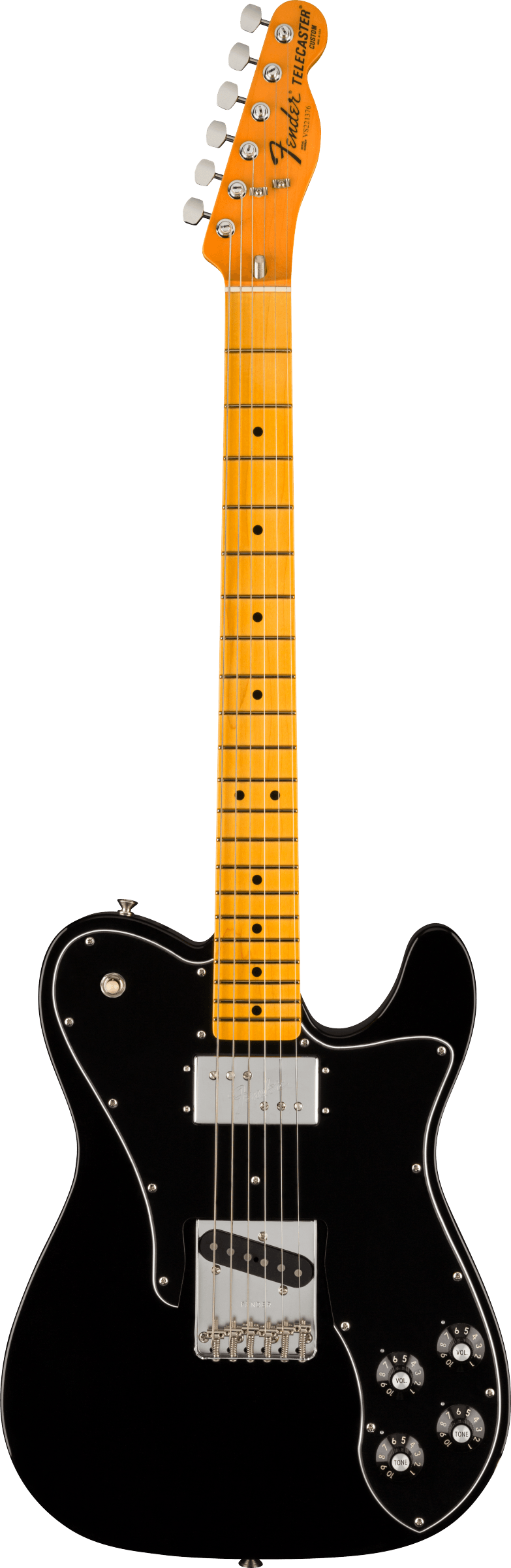 American Vintage II 1977 Telecaster Custom, Maple Fingerboard, Black