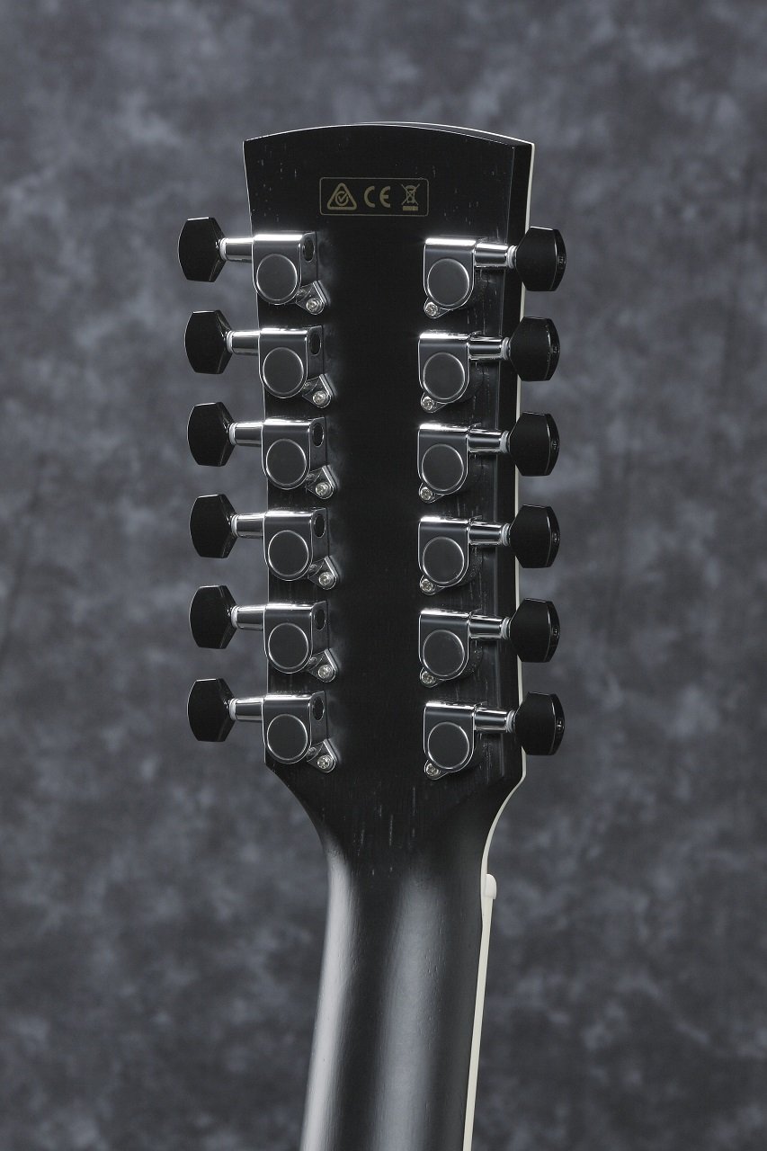 AW8412CE Weathered Black 12-String Westerngitarre