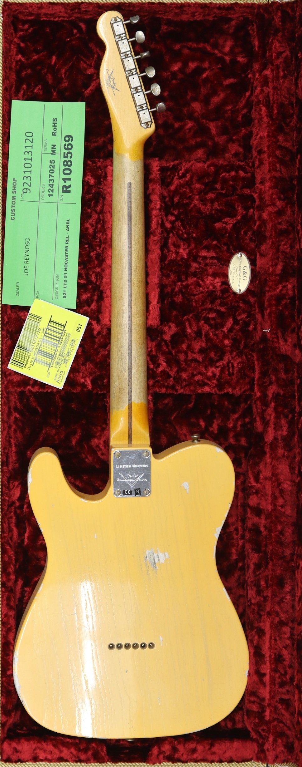 Ltd '51 Nocaster, Relic, Aged Nocaster Blonde