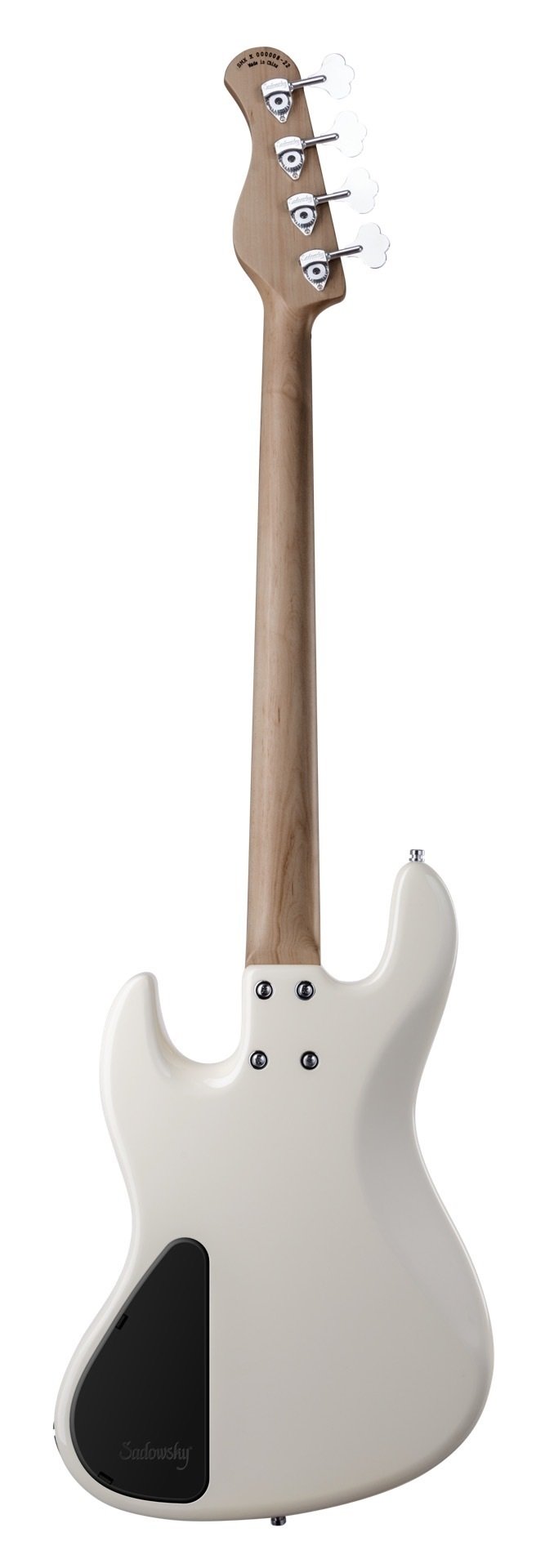 MetroExpress 21-Fret Hybrid P/J Bass, Morado Fingerboard, 4-String - Solid Olympic White High Polish