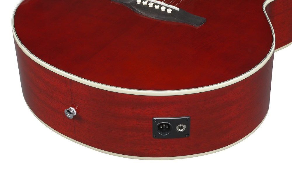AJ70M1E-WR Wine Red Artwood Jumbo Westerngitarre