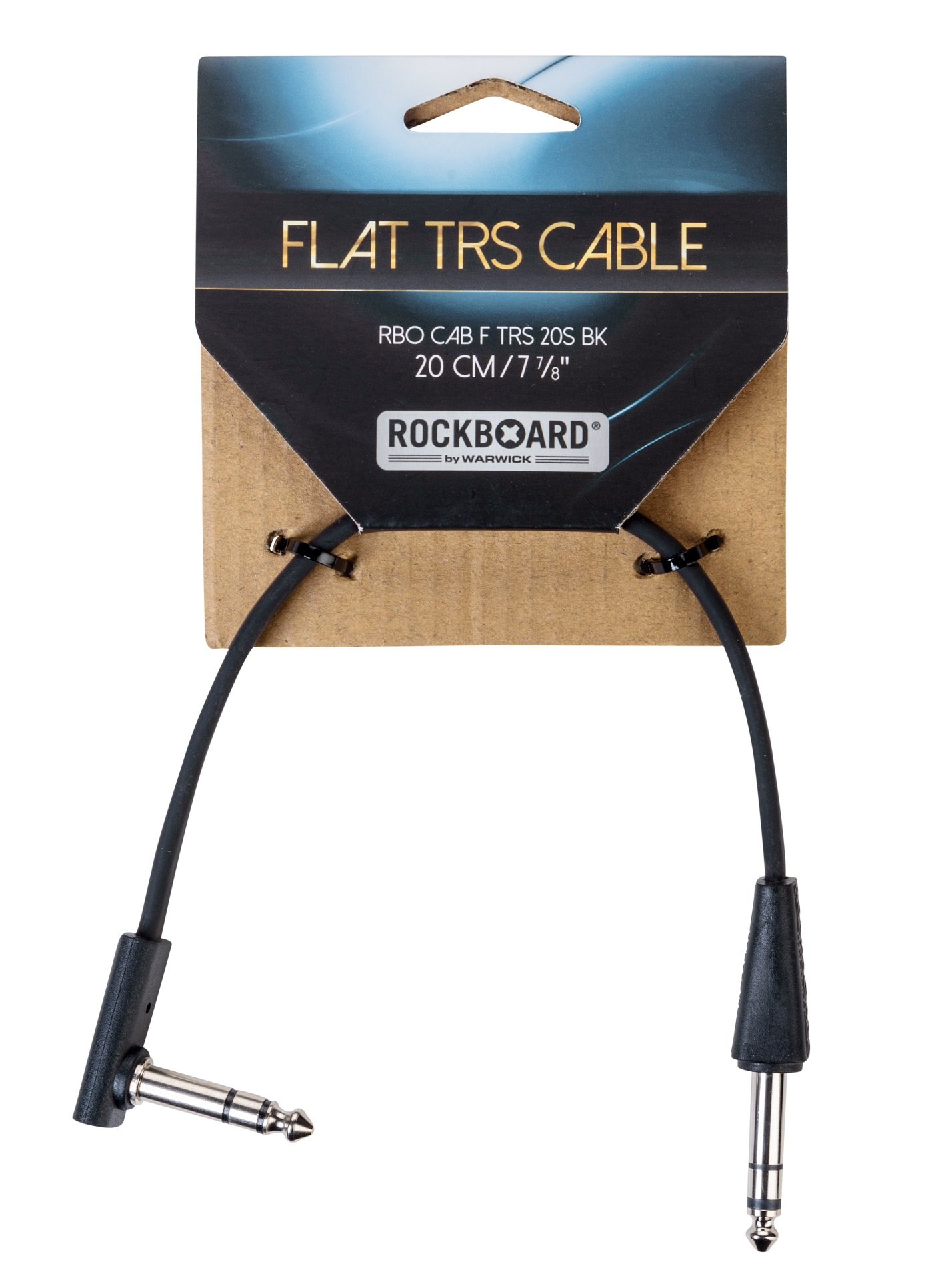 Flat TRS Cable Straight / Angled - 20 cm / 7 7/8"