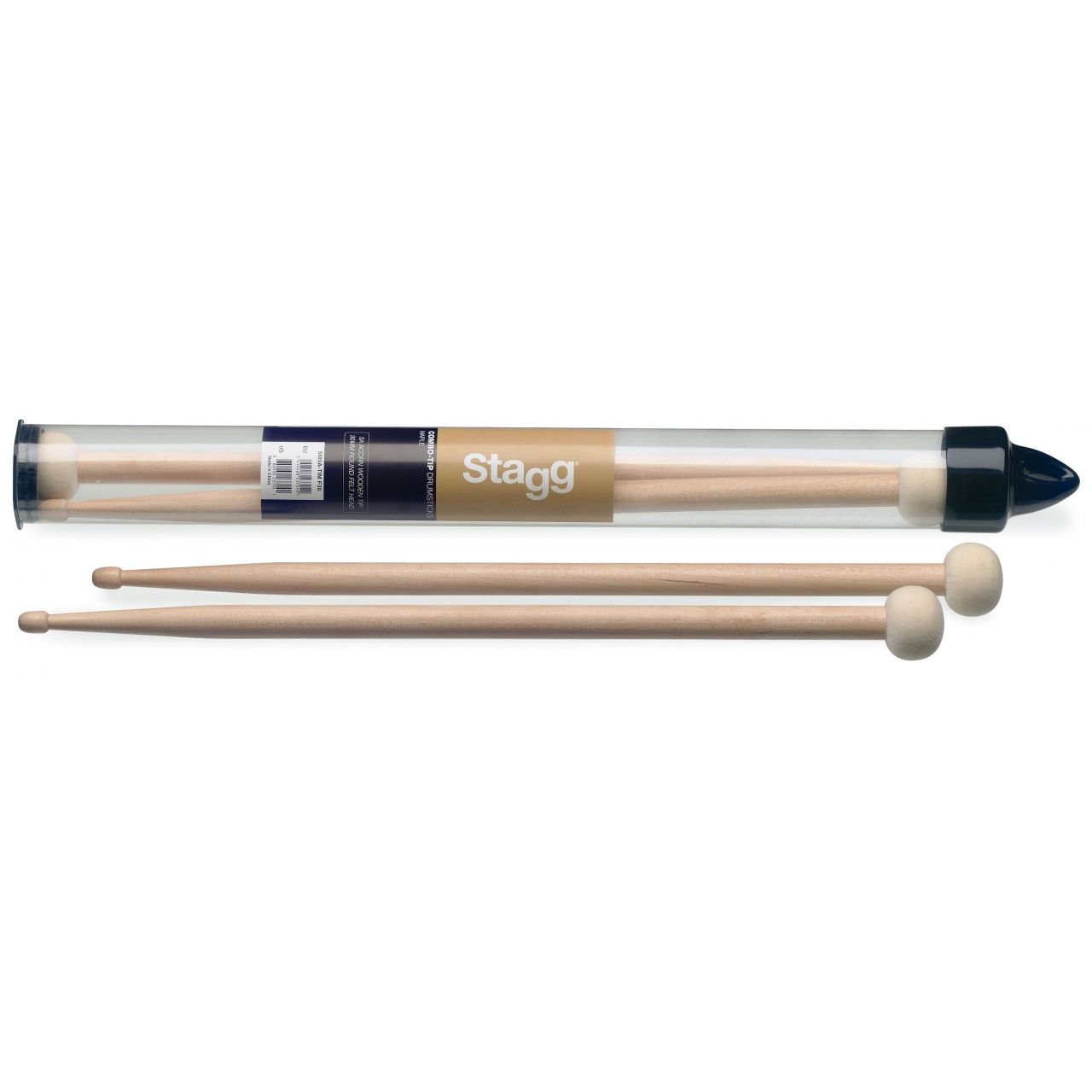 5A Combo-Tip Drumsticks Maple and Felt Tip