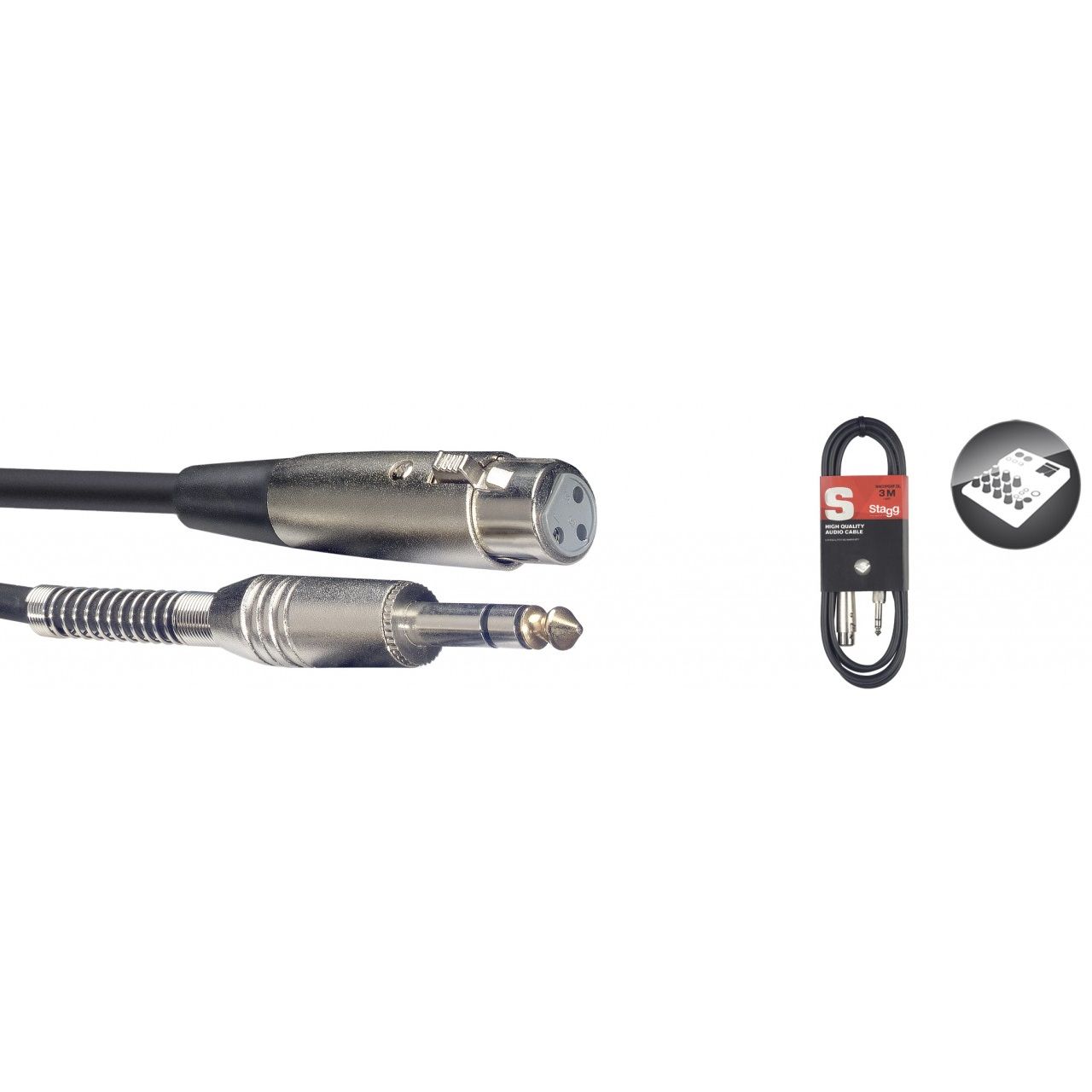 Audiokabel - Stereo Klinke/XLRf - 6m