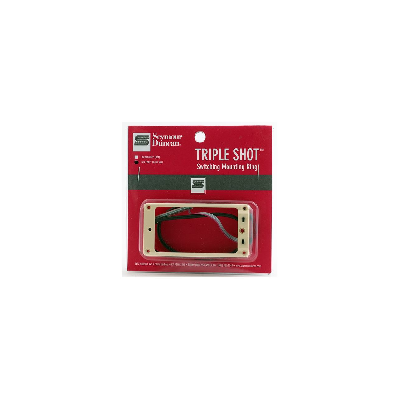 STS-2B - Triple Shot, Bridge Switching Mounting Ring, Arched - Cream