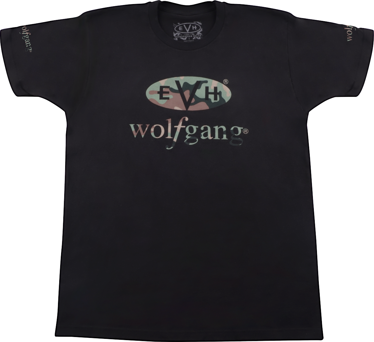 Wolfgang® Camo T-Shirt, Black, L