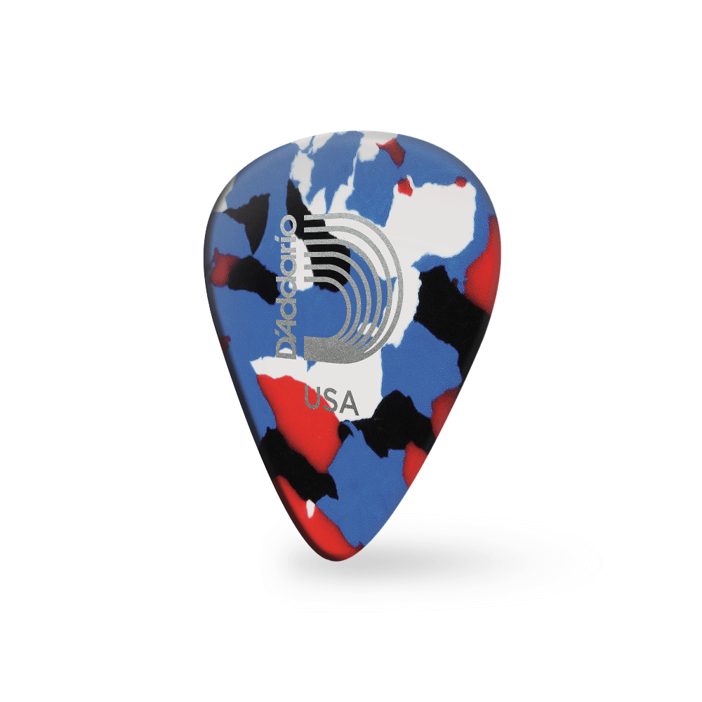 bunte Zelluloid-Gitarren-Picks, 10er-Packung, Heavy