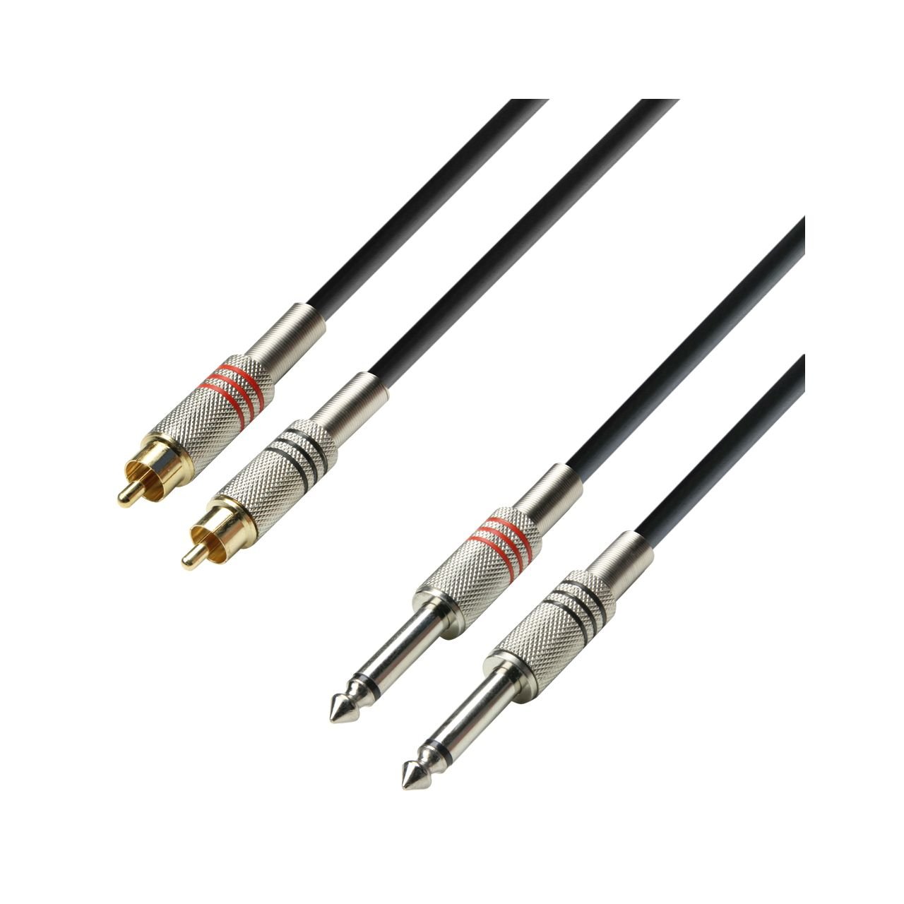 Audiokabel 2x Cinch auf 2x Klinke, 3m