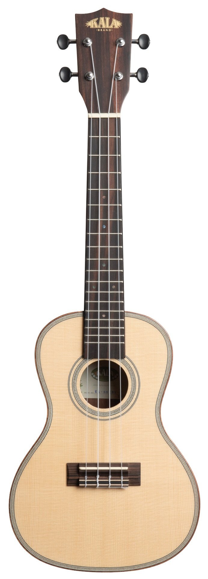 KA-SSEBY-C Solid Spruce Top Concert Ukulele with Bag - B-Stock
