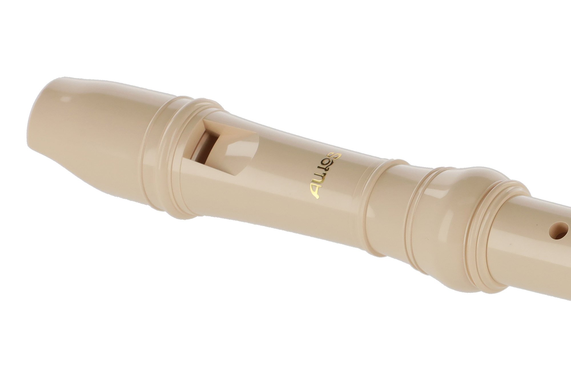 C-Sopran Blockflöte Elite Mod.  302 B DT. Griffweise Elfenbein