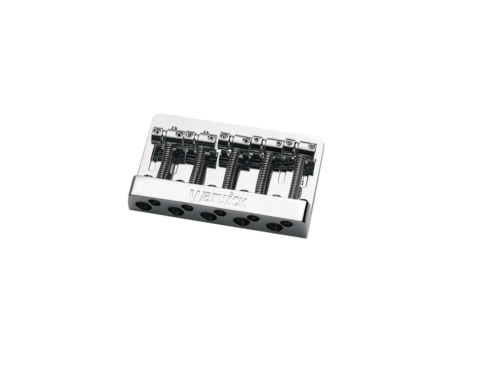 One Piece 5 string Bridge - Satin Chrome