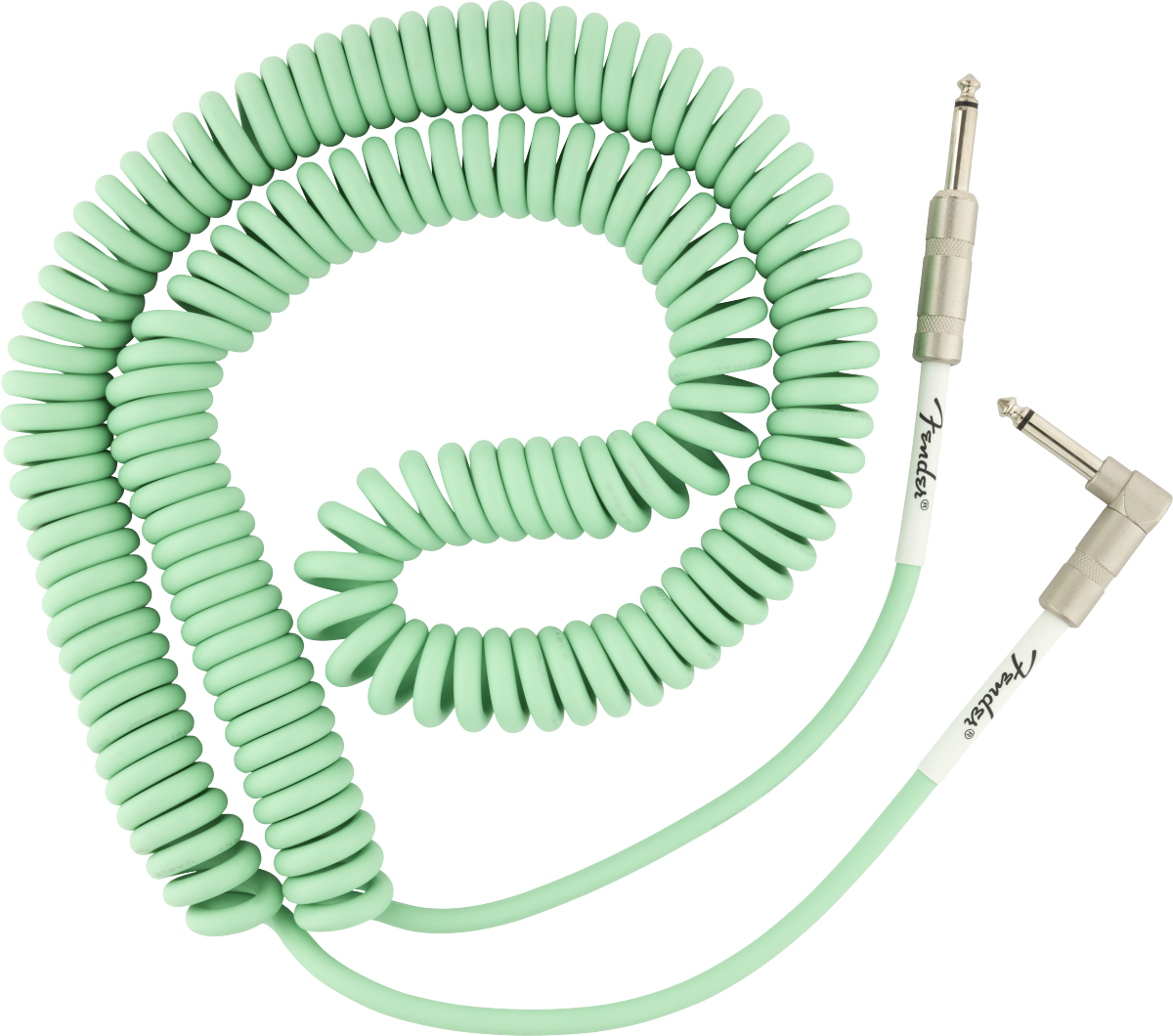 Original Series Coil Cable, Straight-Angle, 30', Surf Green (9m)