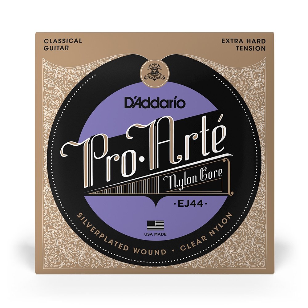 EJ44 Pro-Arte Saiten für Klassikgitarre, Nylon, extrastraffe Spannung