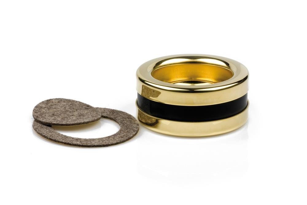 Untersetzer PIATTINO, Messing; poliert; Schallschutz; innen, 67 mm