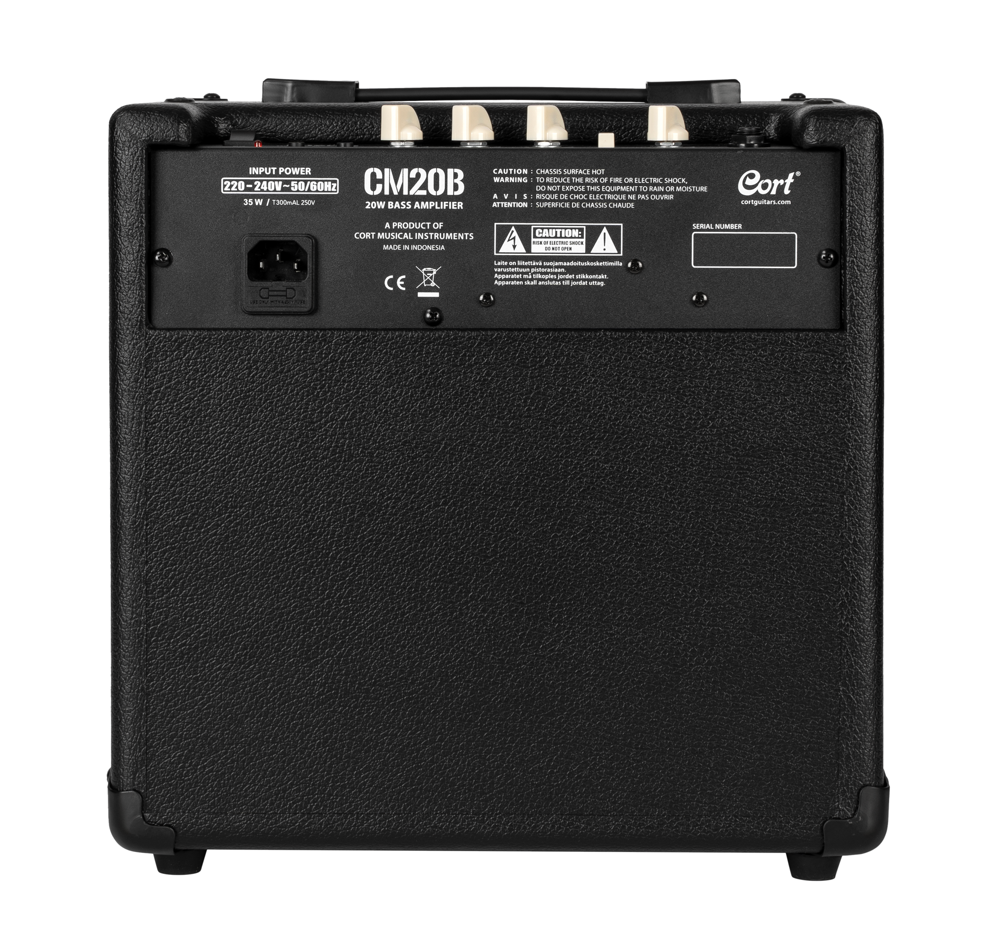 Bassverstärker, 20 Watt, Schwarz, Gitarrenverstärker, Drehregler
