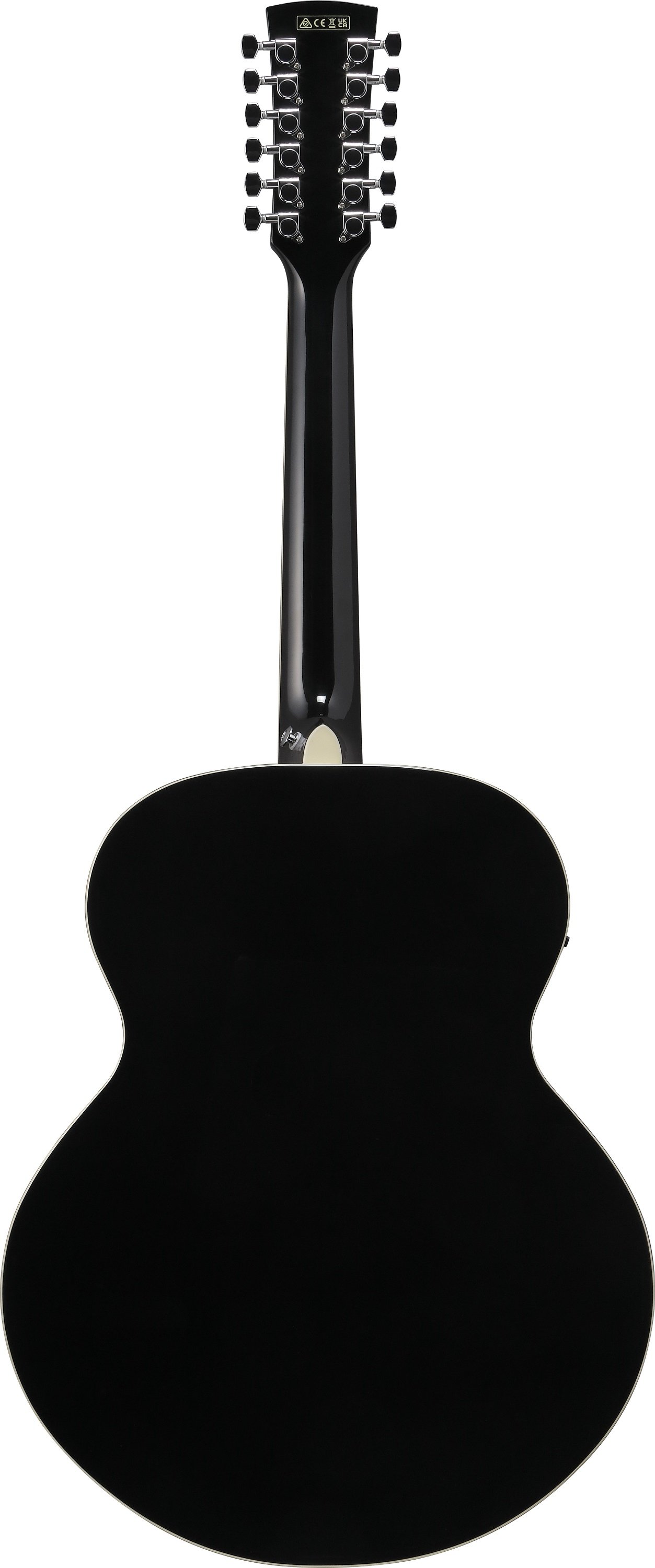 AJ7012M1E-BK 12-string Westerngitarre Black High Gloss