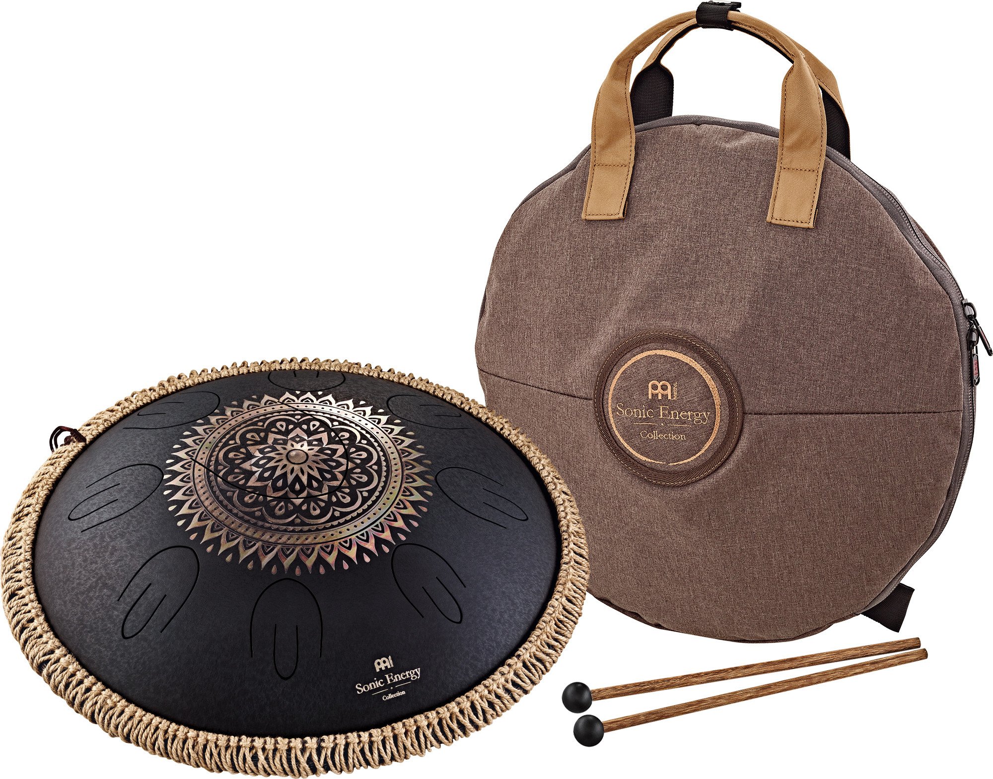 OSTD1BKE Octave Steel Tongue Drum Blumendesign D Kurd 9 Töne 440 Hz