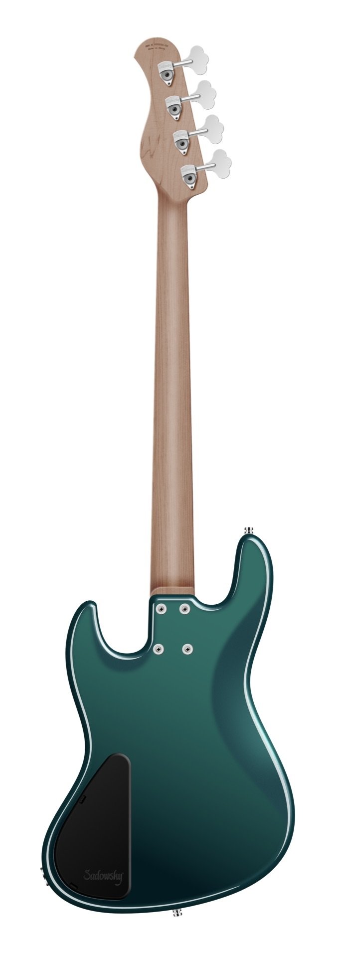 MetroExpress 21-Fret Vintage J/J Bass,  4-String - Solid Sherwood Green Metallic High Polish