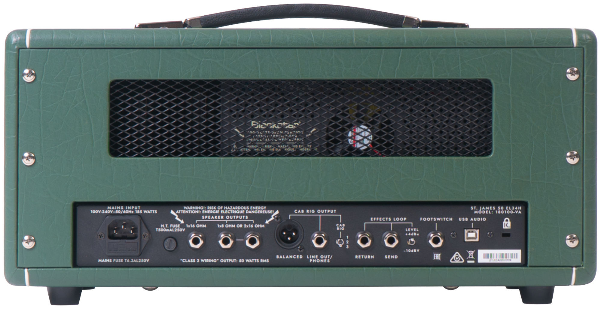St. James JJN 50H, Jared James Nichols Signature Tube Amp 50W, Racing Green