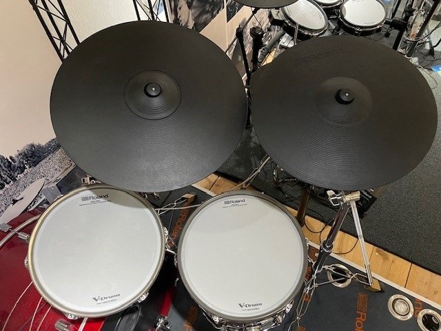 ROLAND Acoustic Design V-Drums VAD 706 - Cherry Finish  Ansicht von oben
