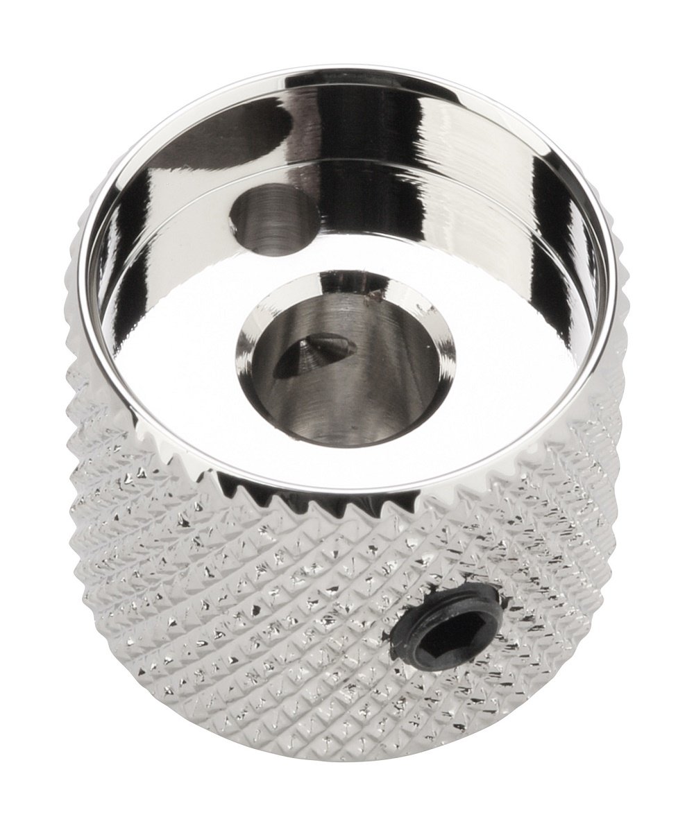 Potentiometer Dome Knob with Convex Indicator - Nickel