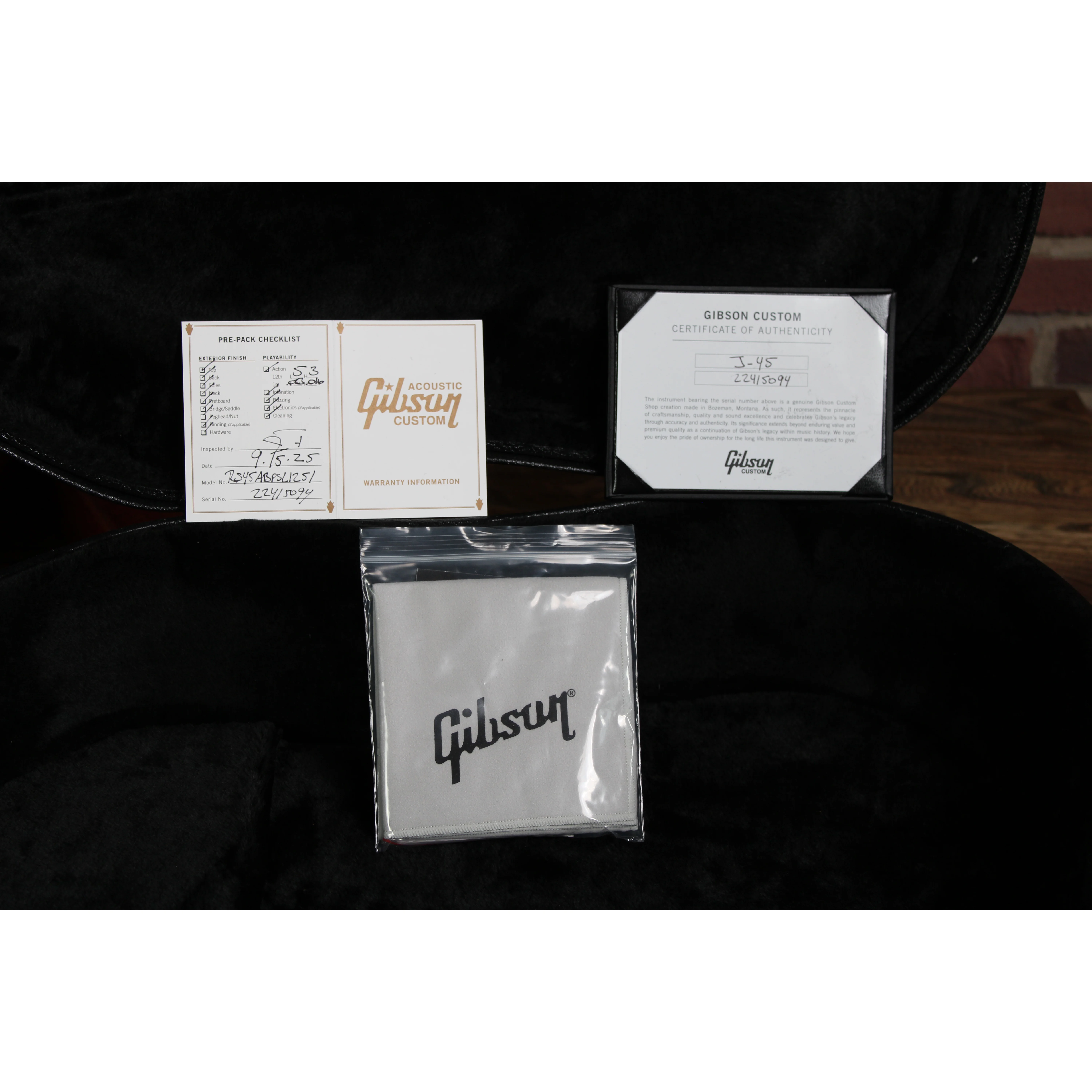 Gibson J-45 Standard Custom Shop Autumnburst Gloss Limited Nummer