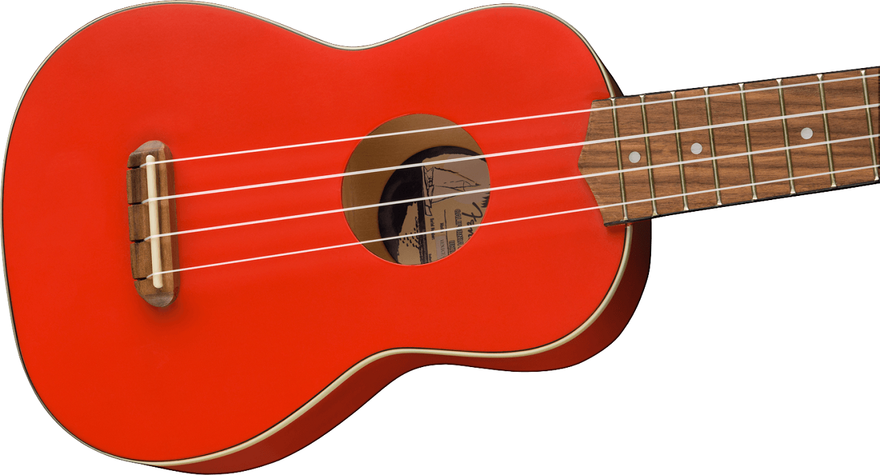 FSR Venice Soprano Ukulele, Walnut Fingerboard, Fiesta Red