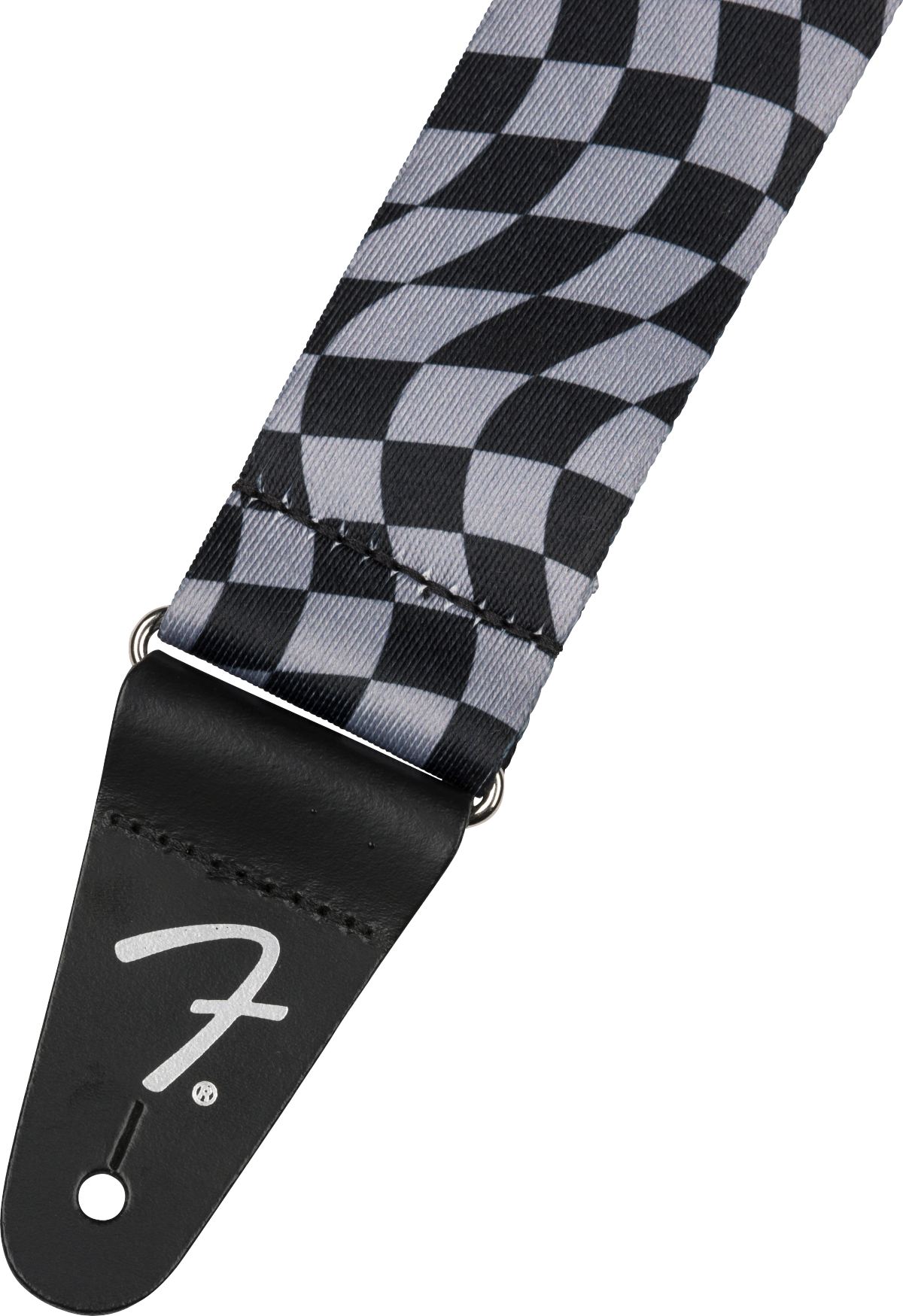 Wavy Checkerboard Poly Strap Grey
