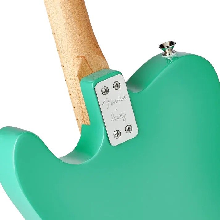 X Fender Telecaster schwarz 3-saitige Kindergitarre 