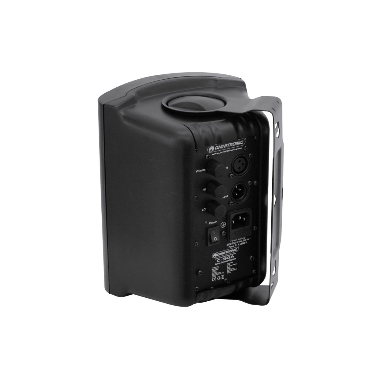 C-50A - Aktives 2-Wege-Lautsprecherpaar mit Halterung, 5"-Tieftönern und 50W RMS