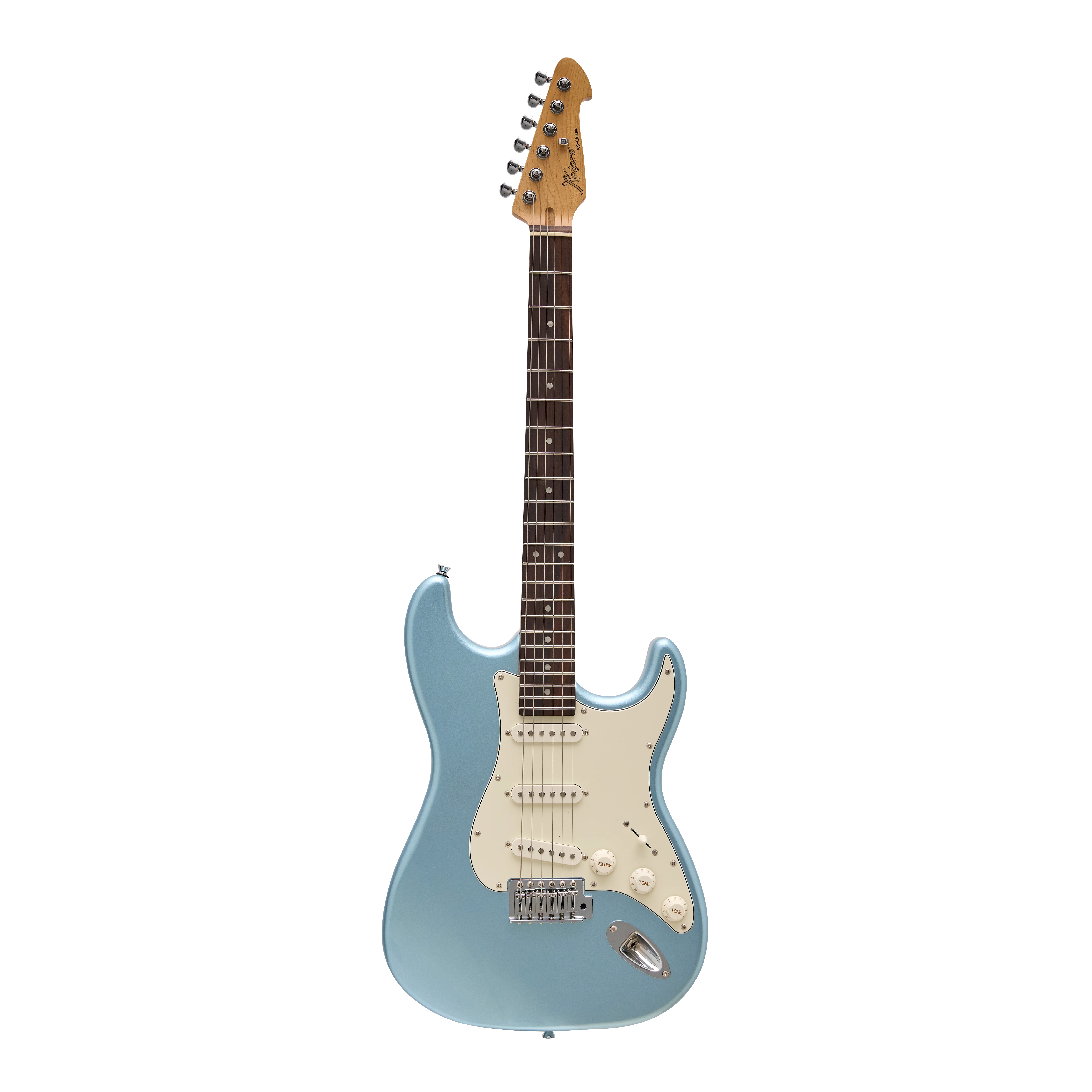 KS-Classic SSS Rosewood Metallic Ice Blue E-Gitarre