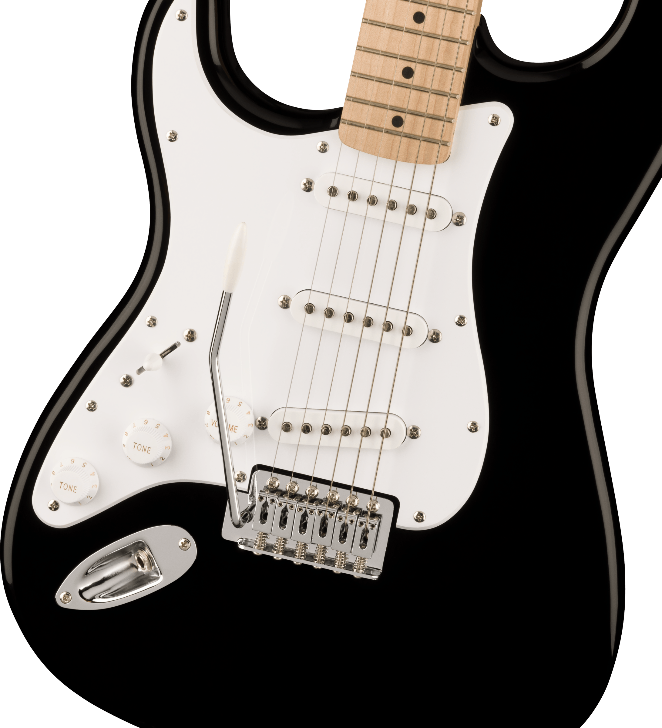 Sonic Stratocaster Left-Handed Maple Fingerboard  Black