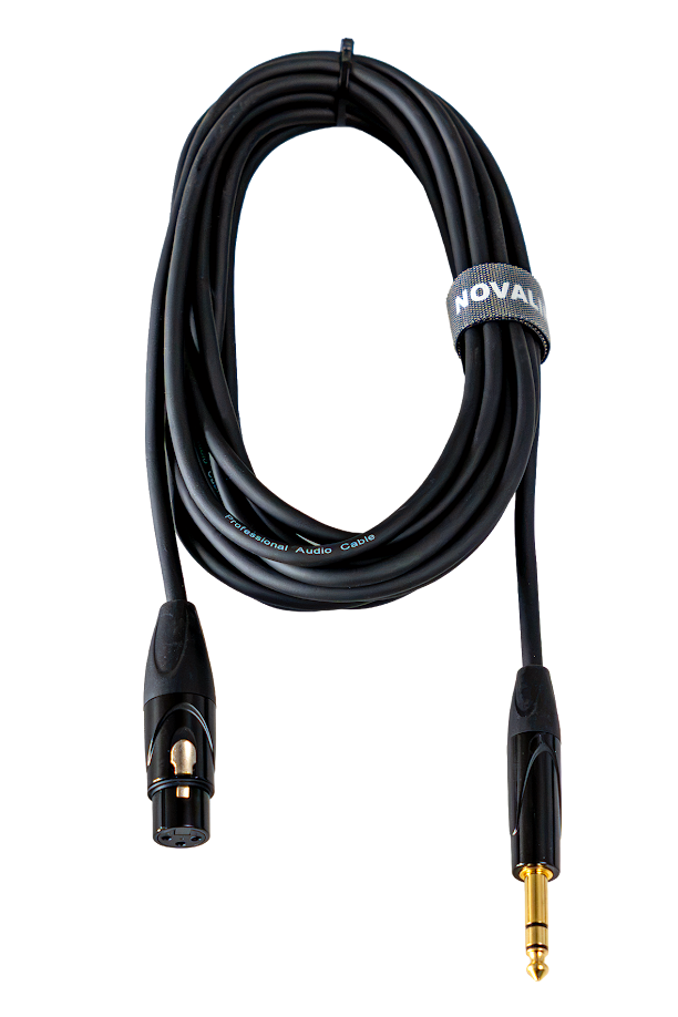 Audiokabel, XLR auf Klinke, schwarz, Kabel, Audioanschluss