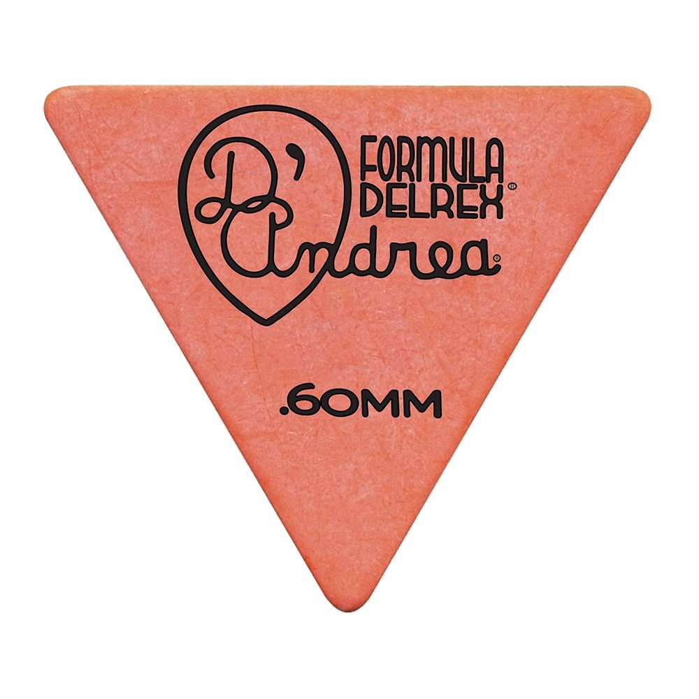 Formula Delrex Picks - 355 Shape (RD355 .60TM), 72 pcs Refill Bag, 0.60 mm, Orange
